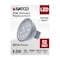 Satco 4.5 Watt MR16 LED - Silver Finish - 3500K - GU5.3 Base - 360 Lumens - 12 Volt - Hologen S11393 - alternate 6
